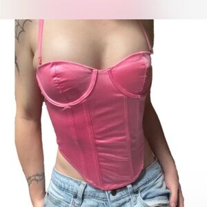 Dolls Kill Pink Corset Shapewear
